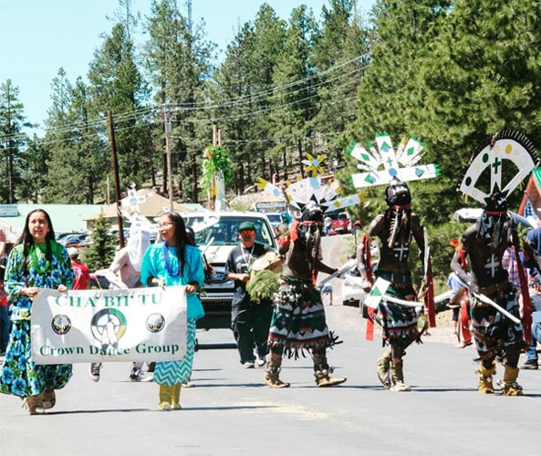 Dancing tribe in Greer Days parade